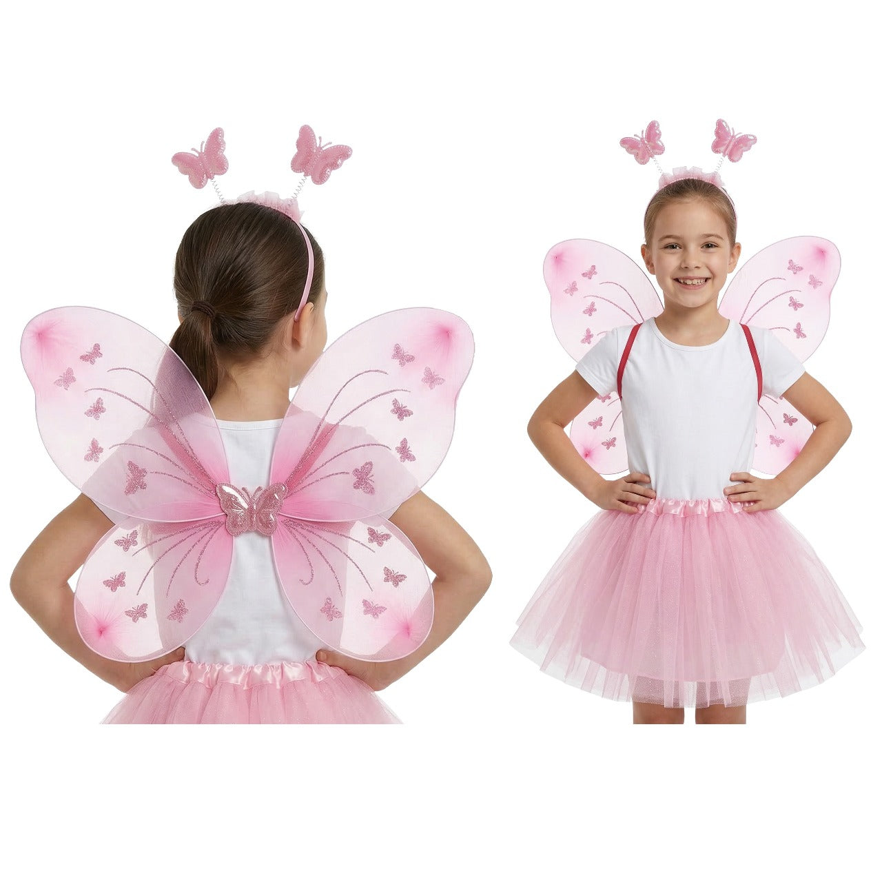Conjunto de Fada Borboleta Rosa