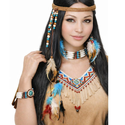 Conjunto de Índia Plumas
