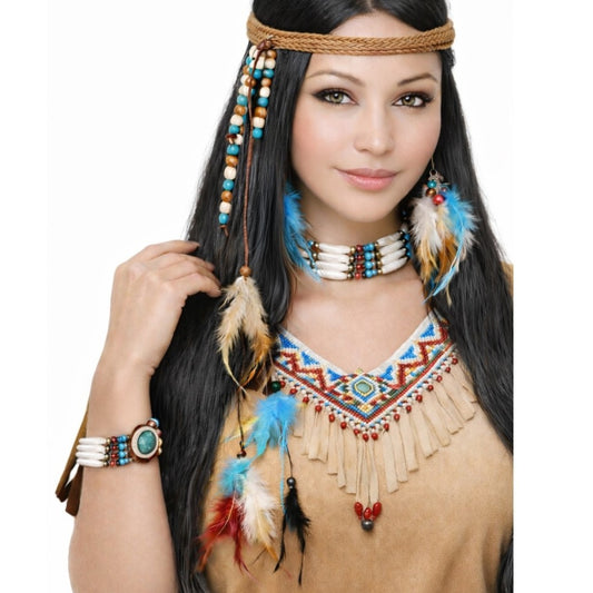 Conjunto de Índia Plumas
