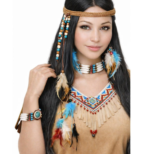 Conjunto de Índia Plumas