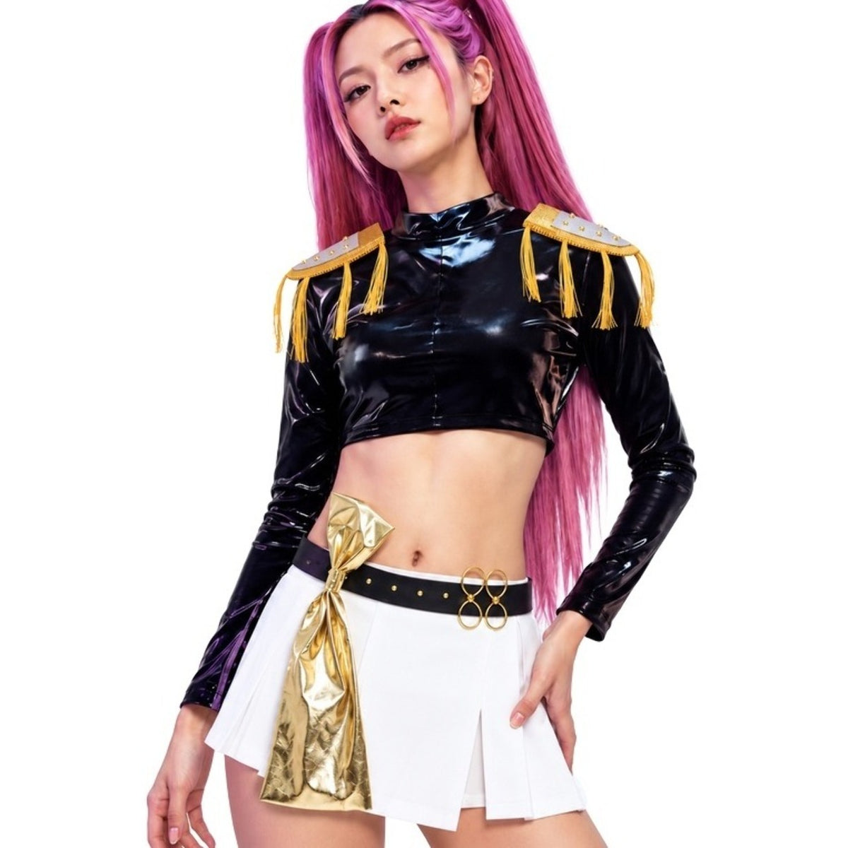 Set de K-Pop Deluxe Ombreiras e Cinto