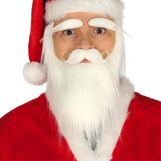 Conjunto de Pelos Branco Pai Natal