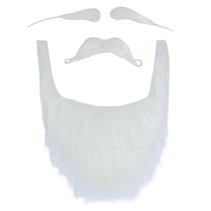 Conjunto de Pelos Branco Pai Natal