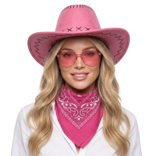 Conjunto de Vaqueira Barbie Rosa 