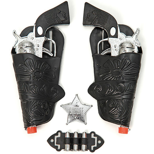 Conjunto de Cowboy Prateado