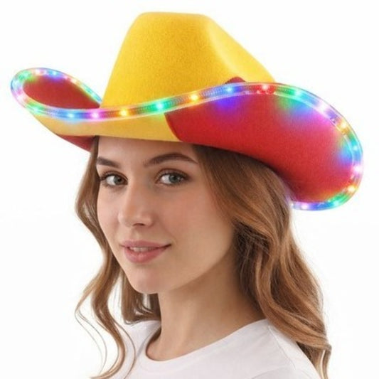 Chapéu Cowboy de Espanha Luminoso