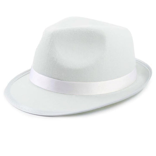 Chapéu de Gangster Branco Clássico