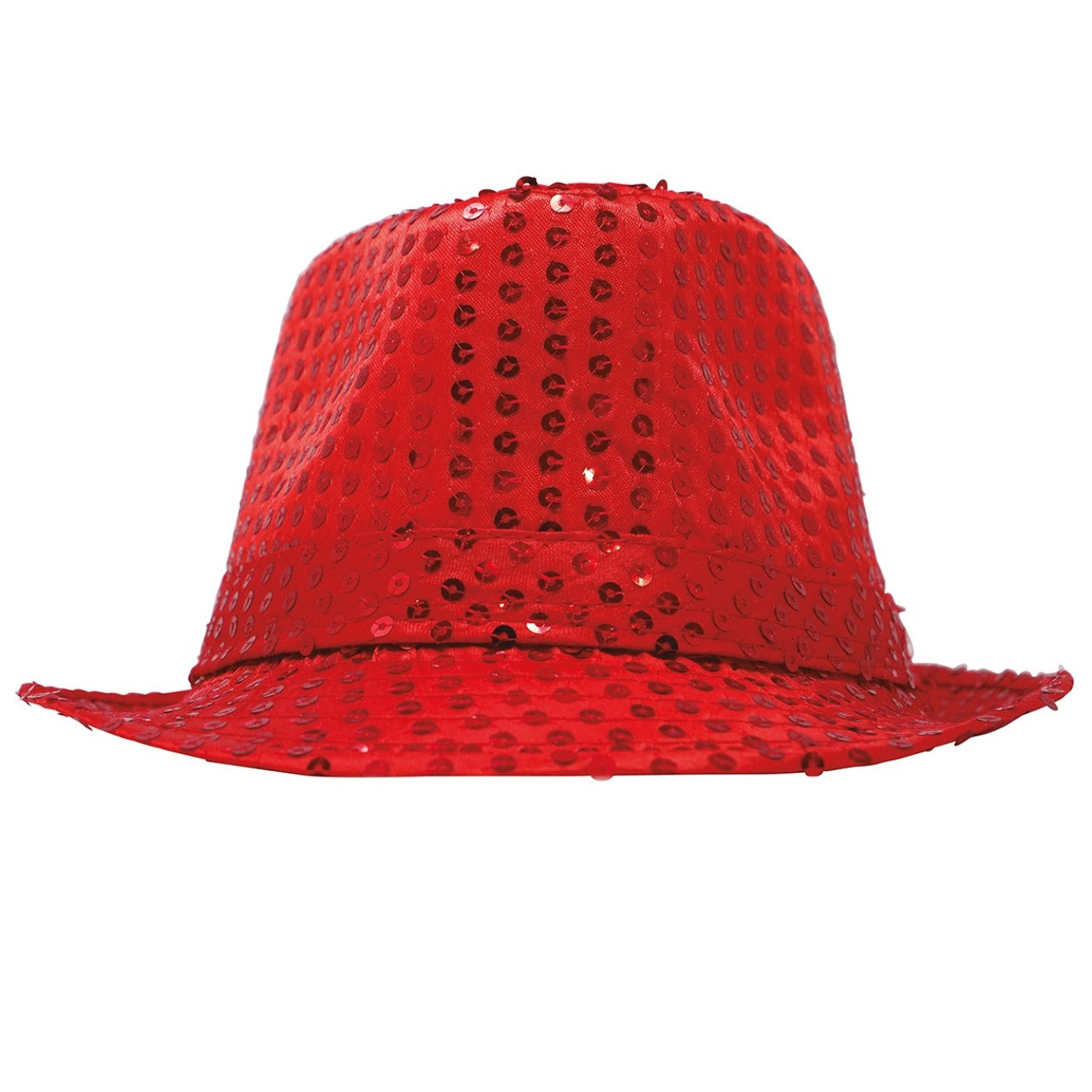 Chapéu Gangster de Lantejoulas Vermelhas Eco 
