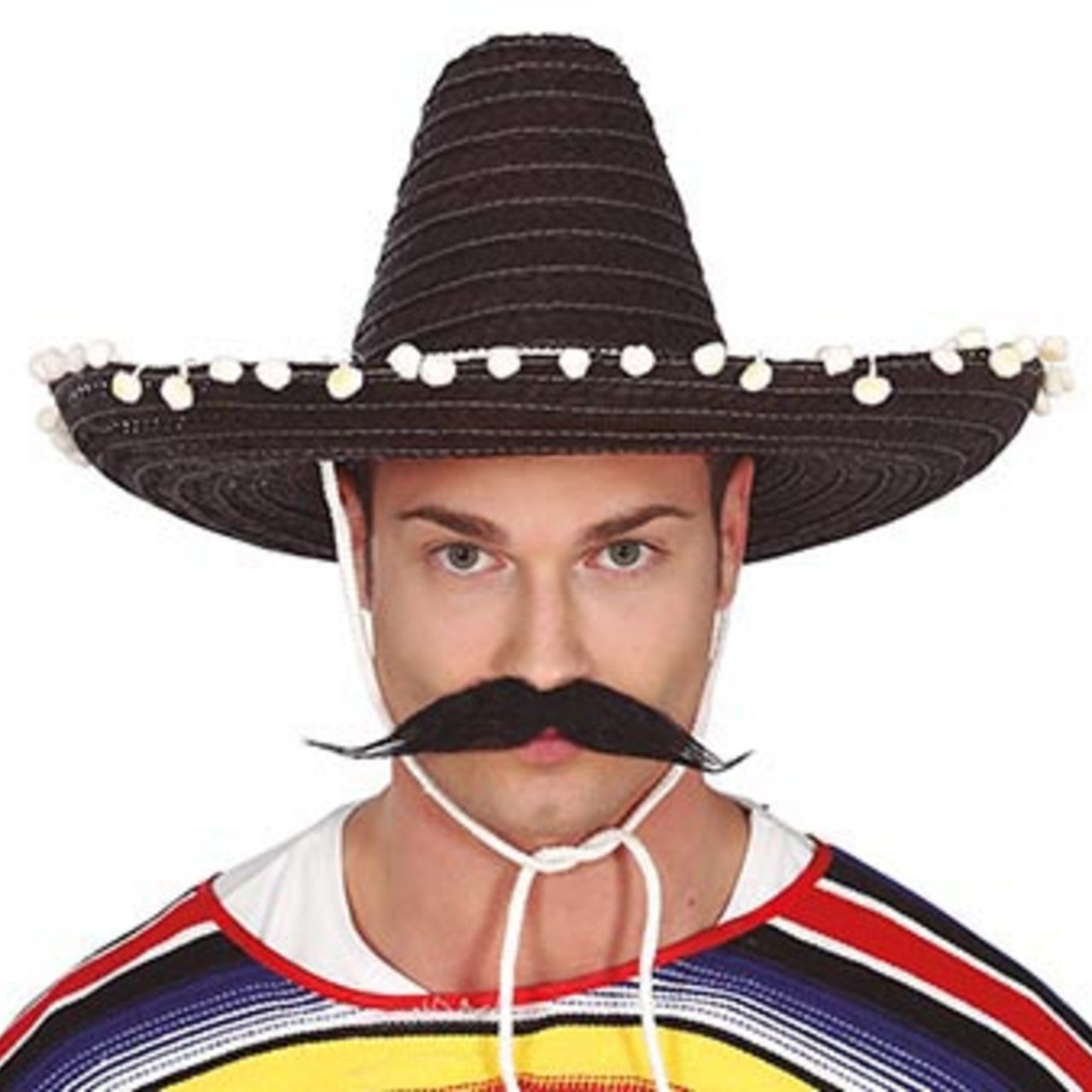 Chapéu Mexicano Fúcsia com Borlas