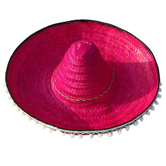 Chapéu Mexicano Vermelho Grande Deluxe