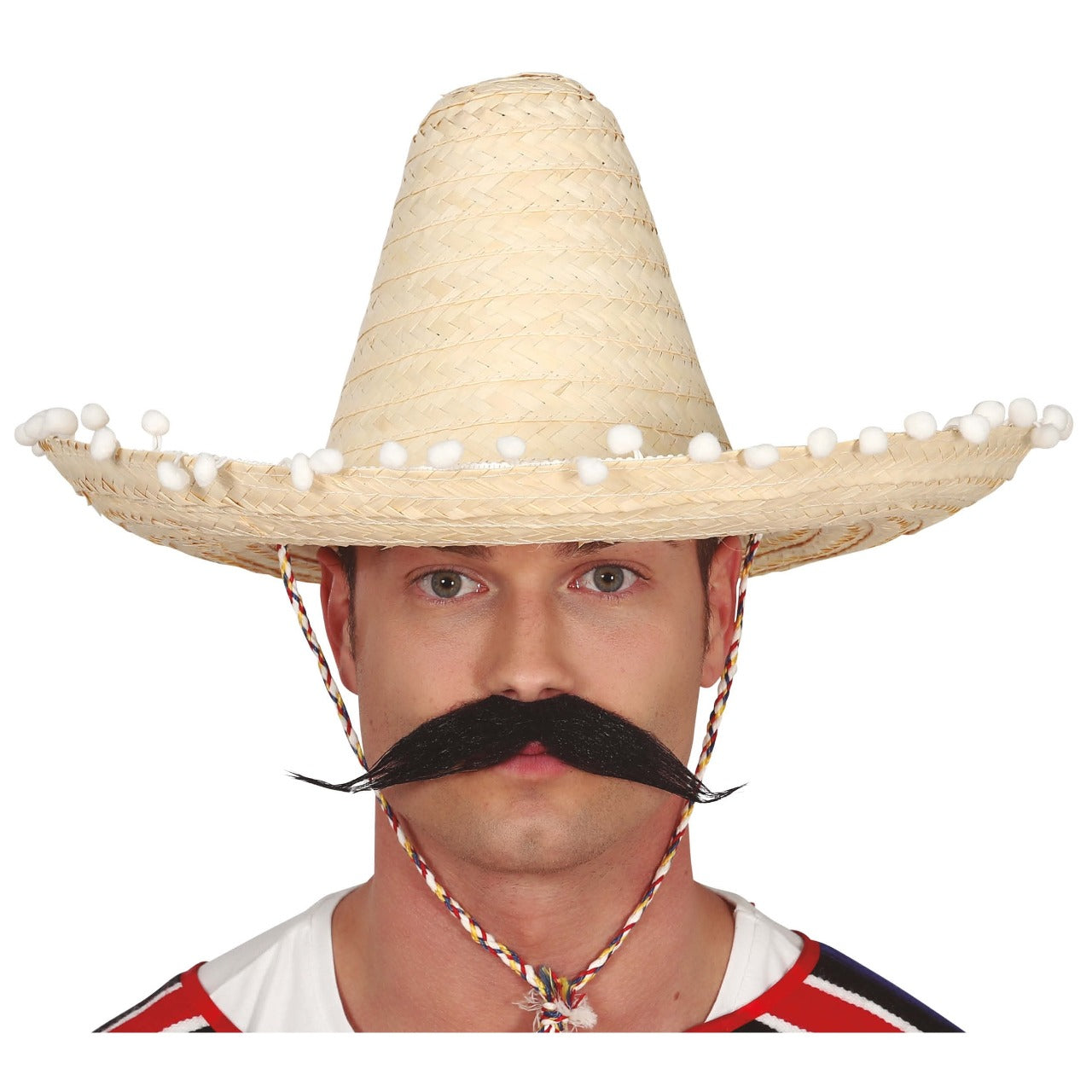 Chapéu Mexicano Preto com Borlas