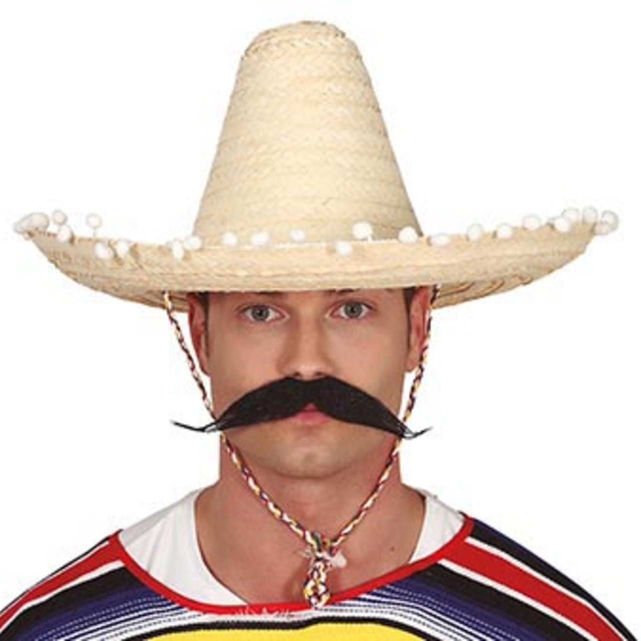 Chapéu Mexicano Preto com Borlas