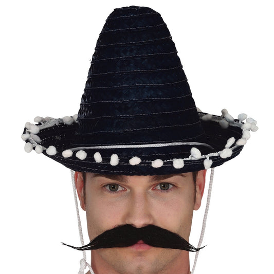 Chapéu Mexicano Preto Pequeno