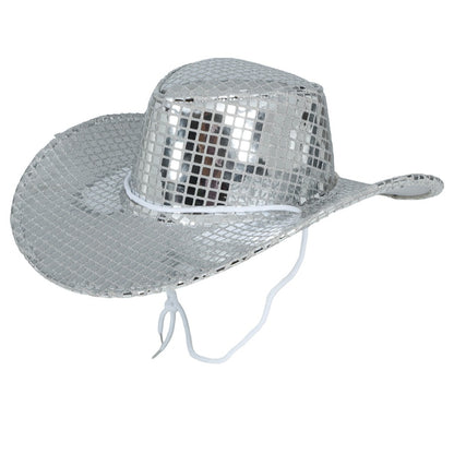 Chapéu de Cowgirl Prateado