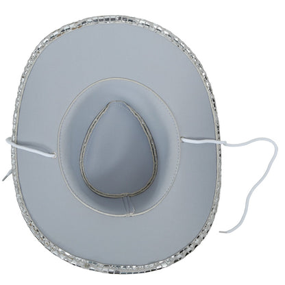 Chapéu de Cowgirl Prateado