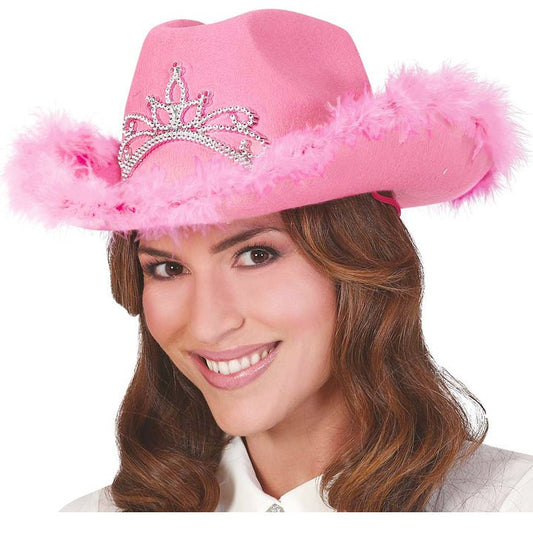 Chapéu de Cowgirl Rosa