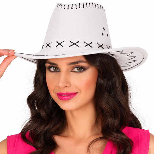 Chapéu de Cowboy Branco