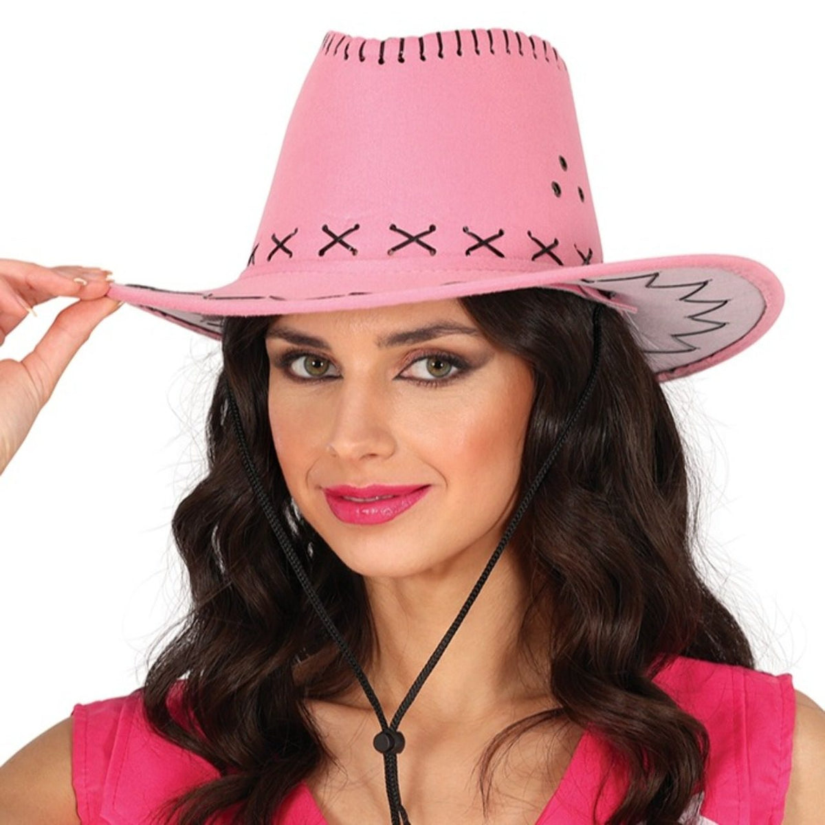 Chapéu de Cowboy Rosa