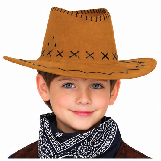 Chapéu de Cowboy Castanho Claro infantil