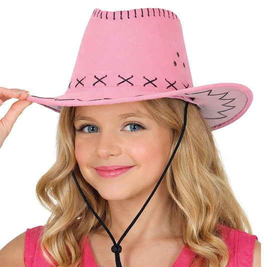 Chapéu de Cowboy Rosa infantil