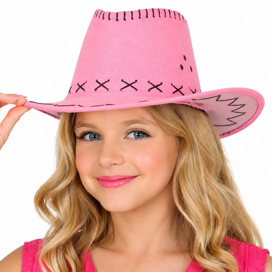 Chapéu de Cowboy Rosa infantil