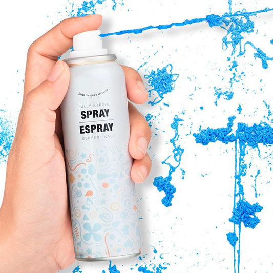 Serpentina em Spray Azul
