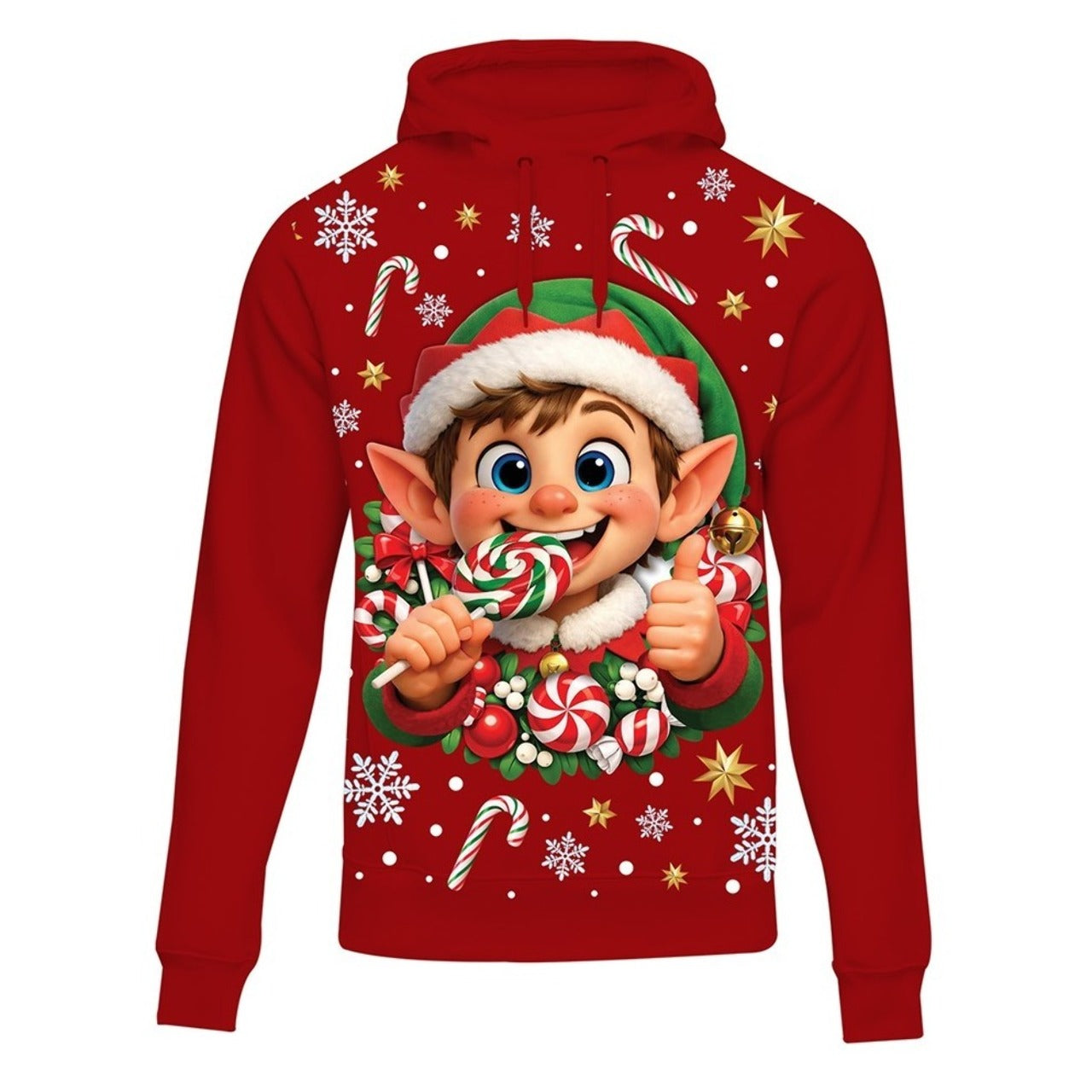 Sweatshirt de Elfo de Natal para homem