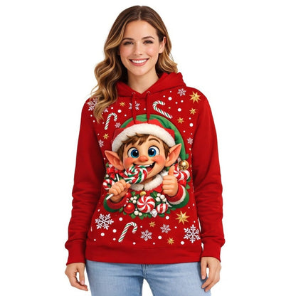 Sweatshirt de Elfo de Natal para mulher