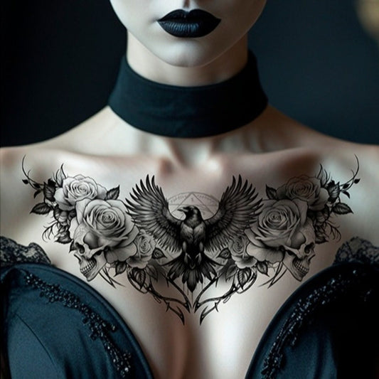 Tatuagem Gótica Corvo