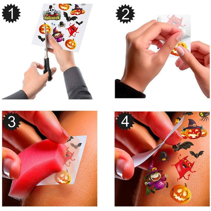 Tatuagens de Halloween Divertidas infantis