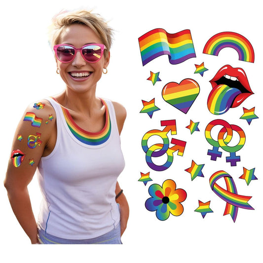 Tatuagens Multicoloridas de Orgulho Gay