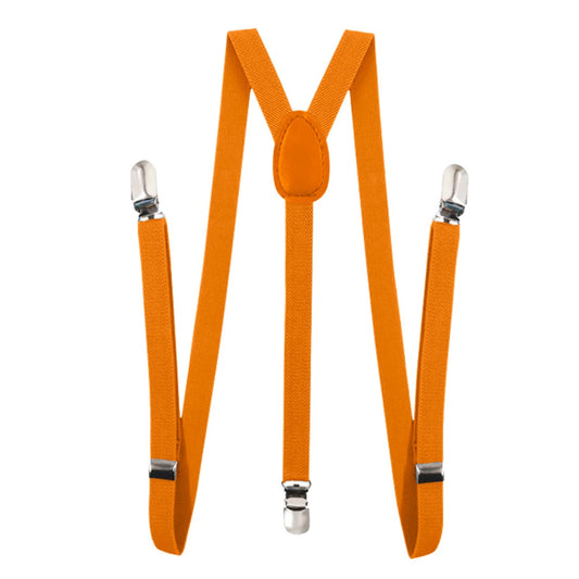 Suspensórios laranja infantil
