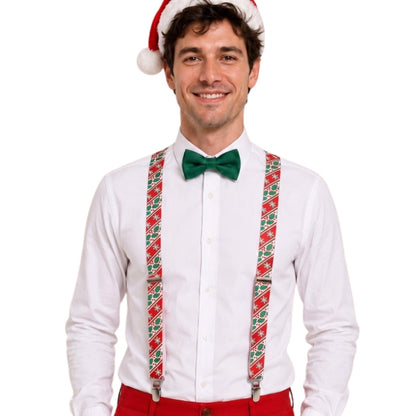 Suspensórios de Natal Azevinho