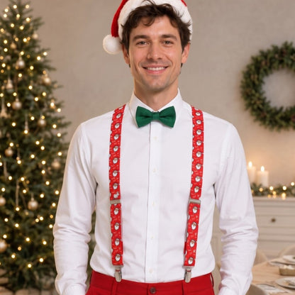 Suspensórios de Natal Pai Natal