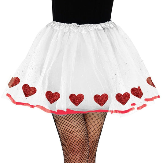 Tutu Branco com Corações