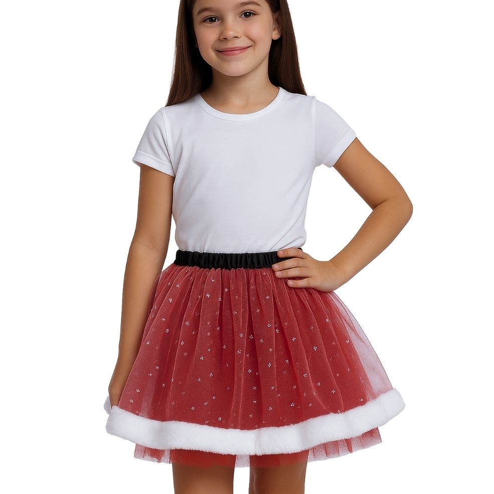Saia Infantil Tutu Mãe Natal