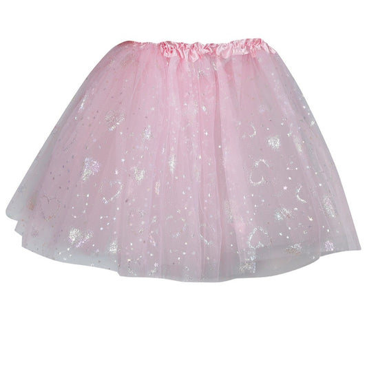 Tutu infantil estrelas rosa