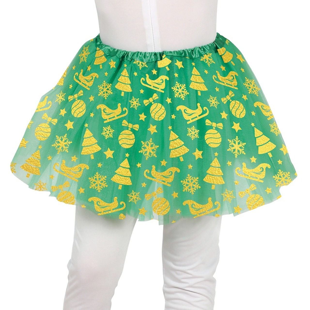 Tutu Verde Natal infantil