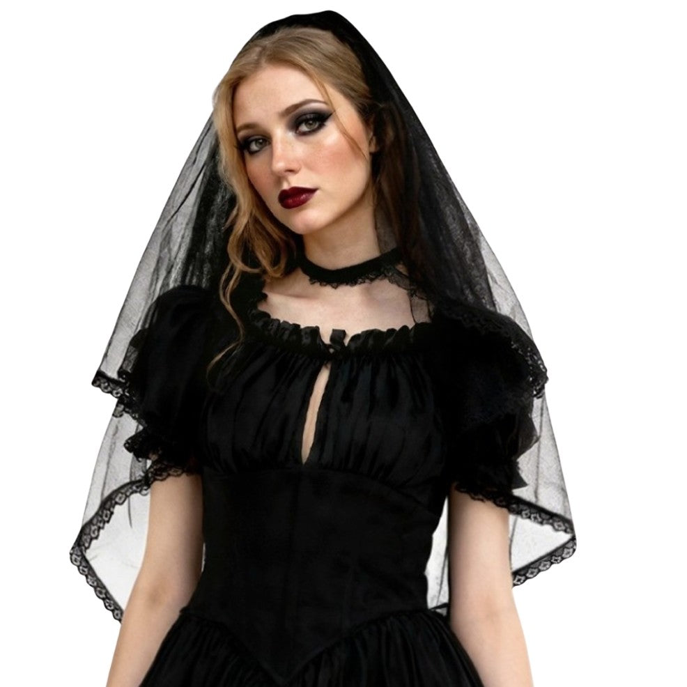 Véu Preto Renda