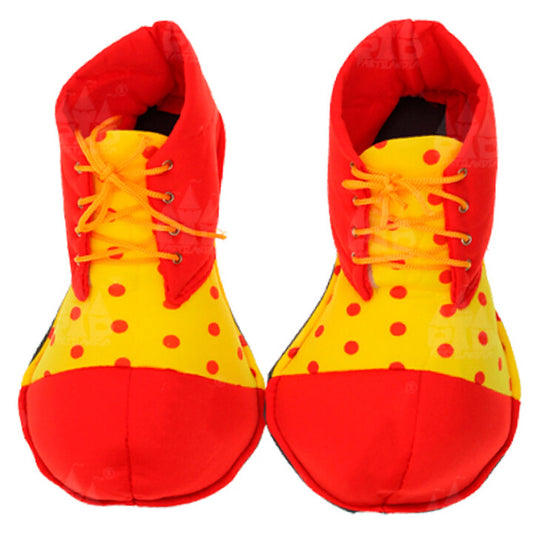 Sapatos de Palhaço de Bolinhas Vermelhas