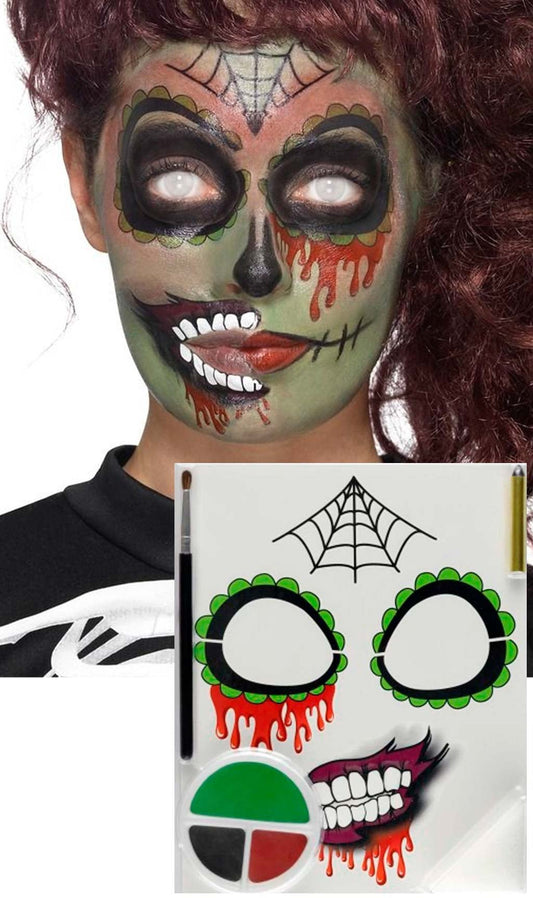 Kit de Maquilhagem de Catrina Zombie