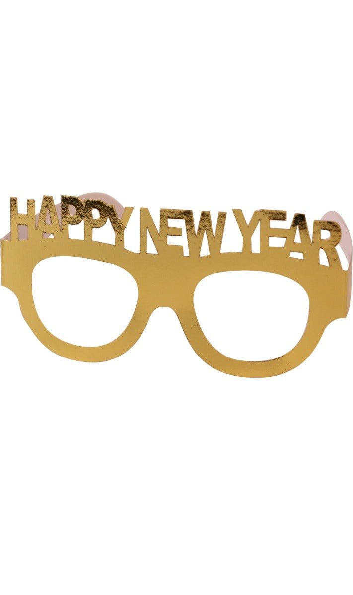 Óculos de Feliz Ano Novo Dourados