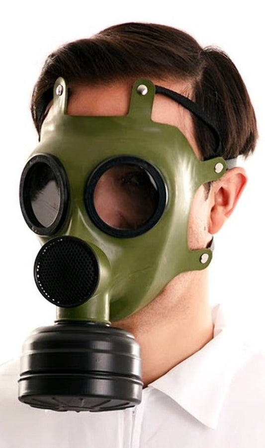 Máscara em latex Anti gás Verde