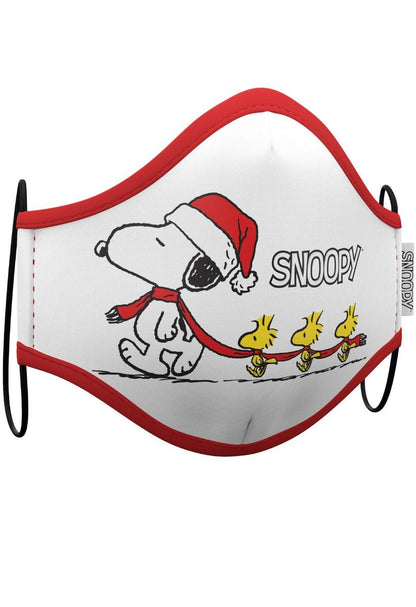 Conjunto de 2 Máscaras em Tecido do Snoopy™ Natal para adulto