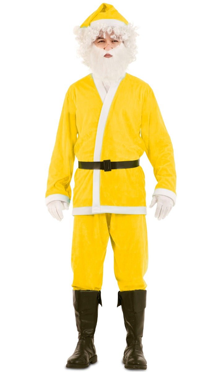 Disfraz de Papá Noel Amarillo Eco para adulto I Don Disfraz