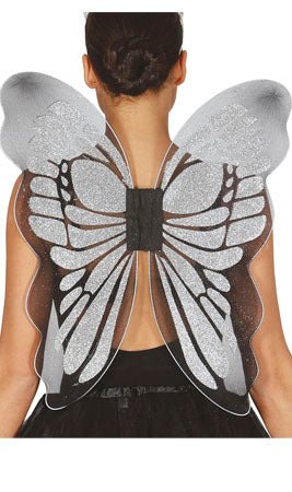 Asas Borboleta Prateada Deluxe