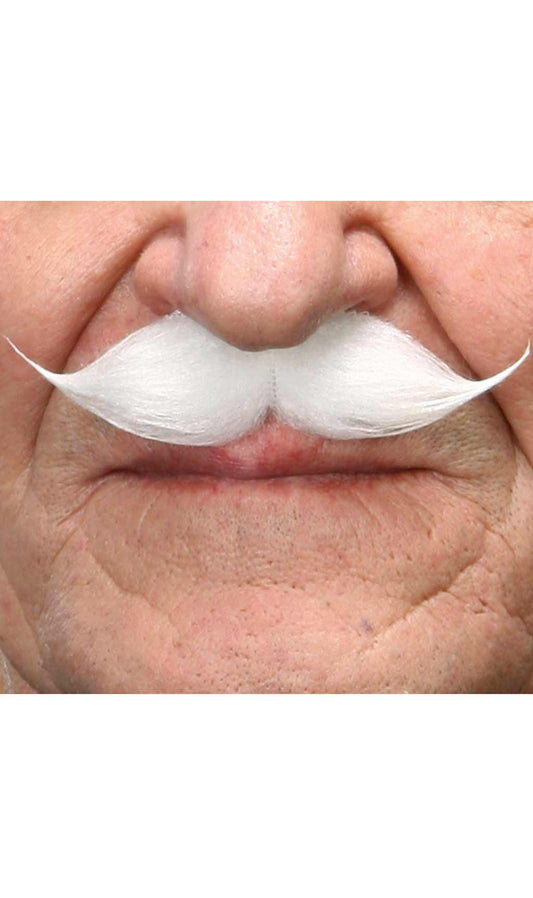 Bigode Branco Profissional 003-MD