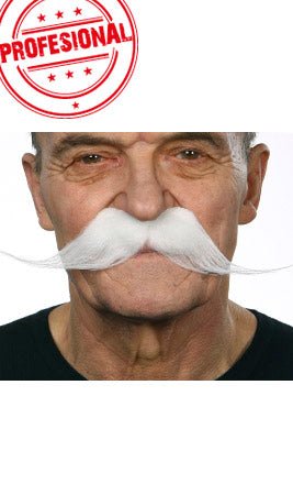 Bigode Branco Profissional 012-LG