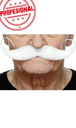 Bigode Branco Profissional 073-LG