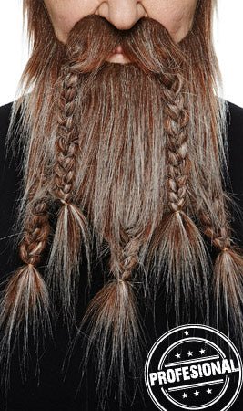 Bigode e Barba com Cabelos Brancos Profissional 061-LI